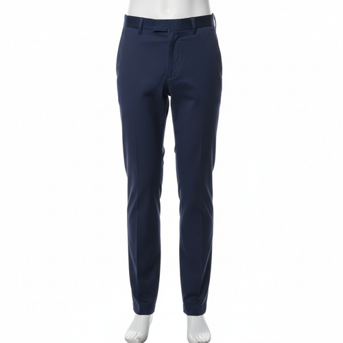Men's Slim Fit Chino Trousers - Navy Front View