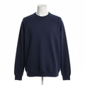 Men's Crew Neck Sweatshirt - Navy Front View