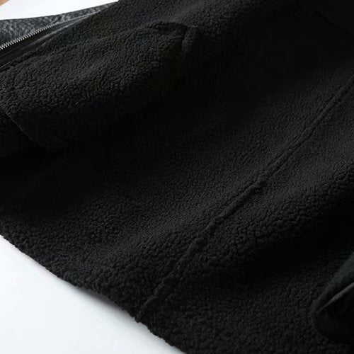 Close-up of black fabric texture